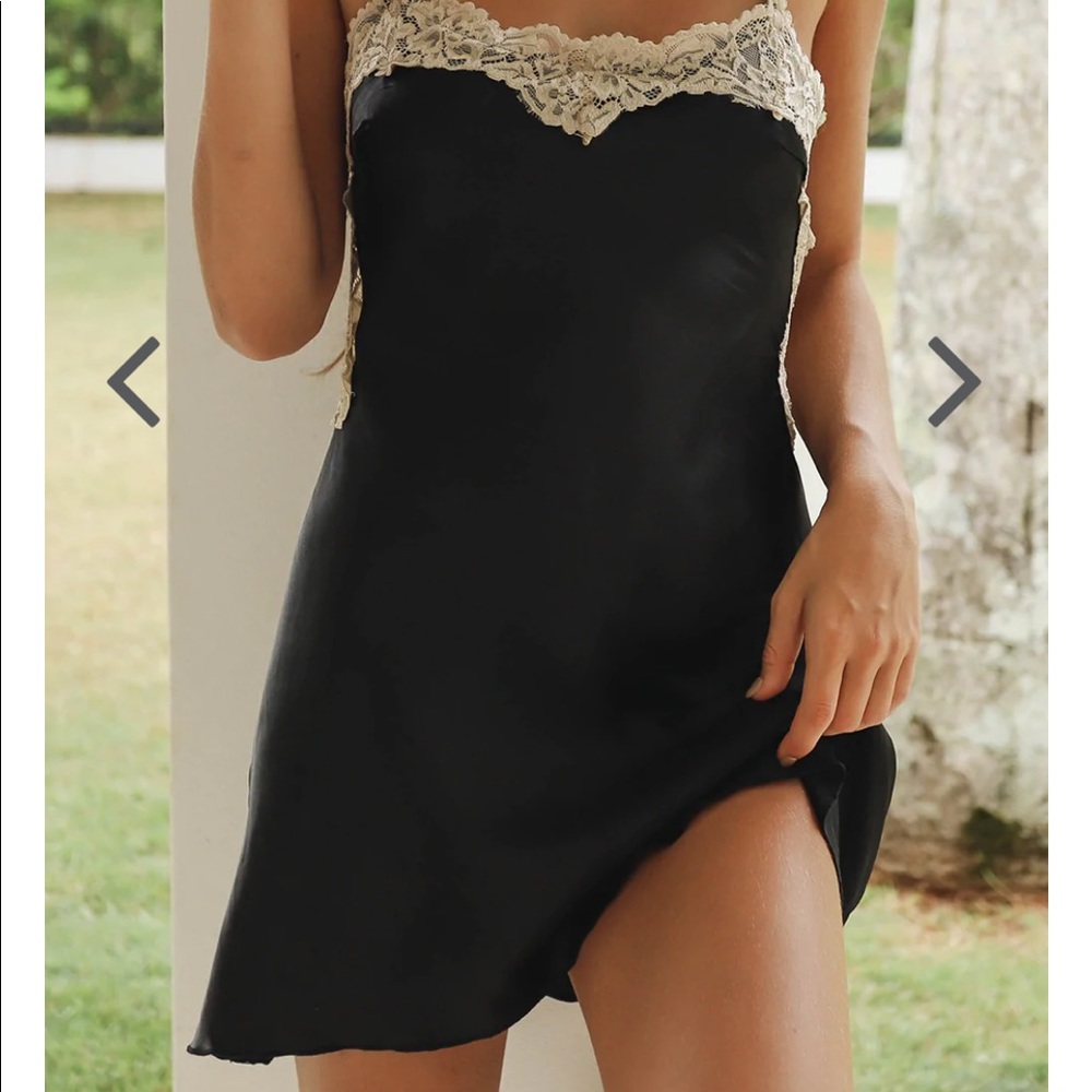 VRG GRL Learn French Slip Mini Dress